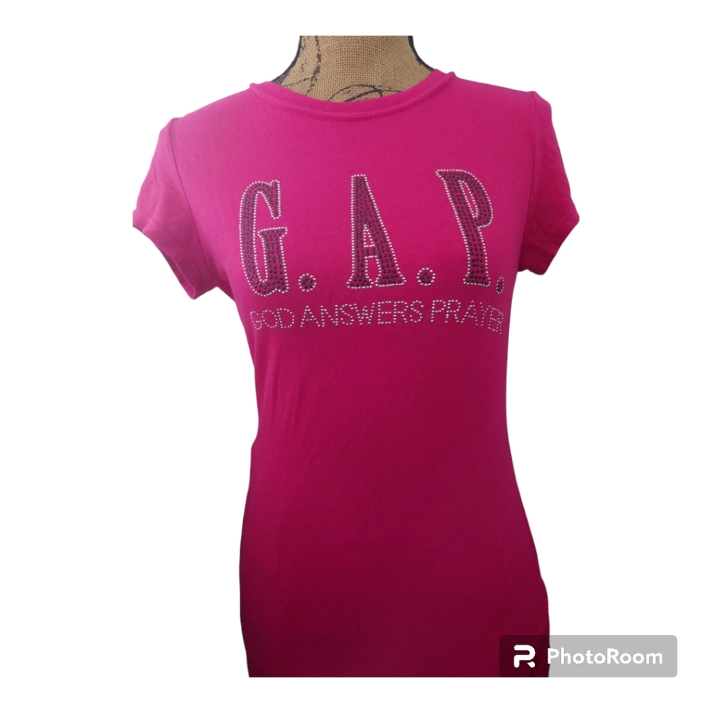 G.A.P. God Answers Prayers Christian Tshirt Tee Short Sleeve XL Super Stretchy